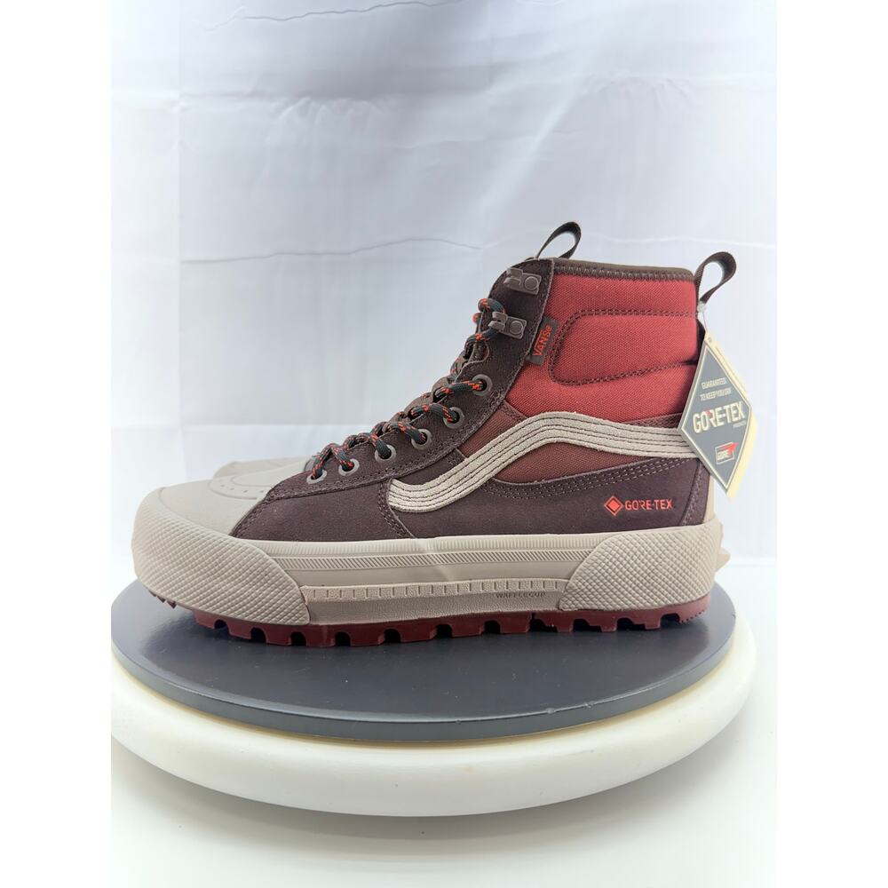 Vans MTE Sk8-Hi GORE-TEX‎ Men Sz 8 Waterproof Hiking Boots Red Bitter Chocolate